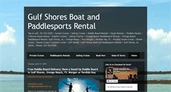 Desktop Screenshot of gulfshoresboatrental.com